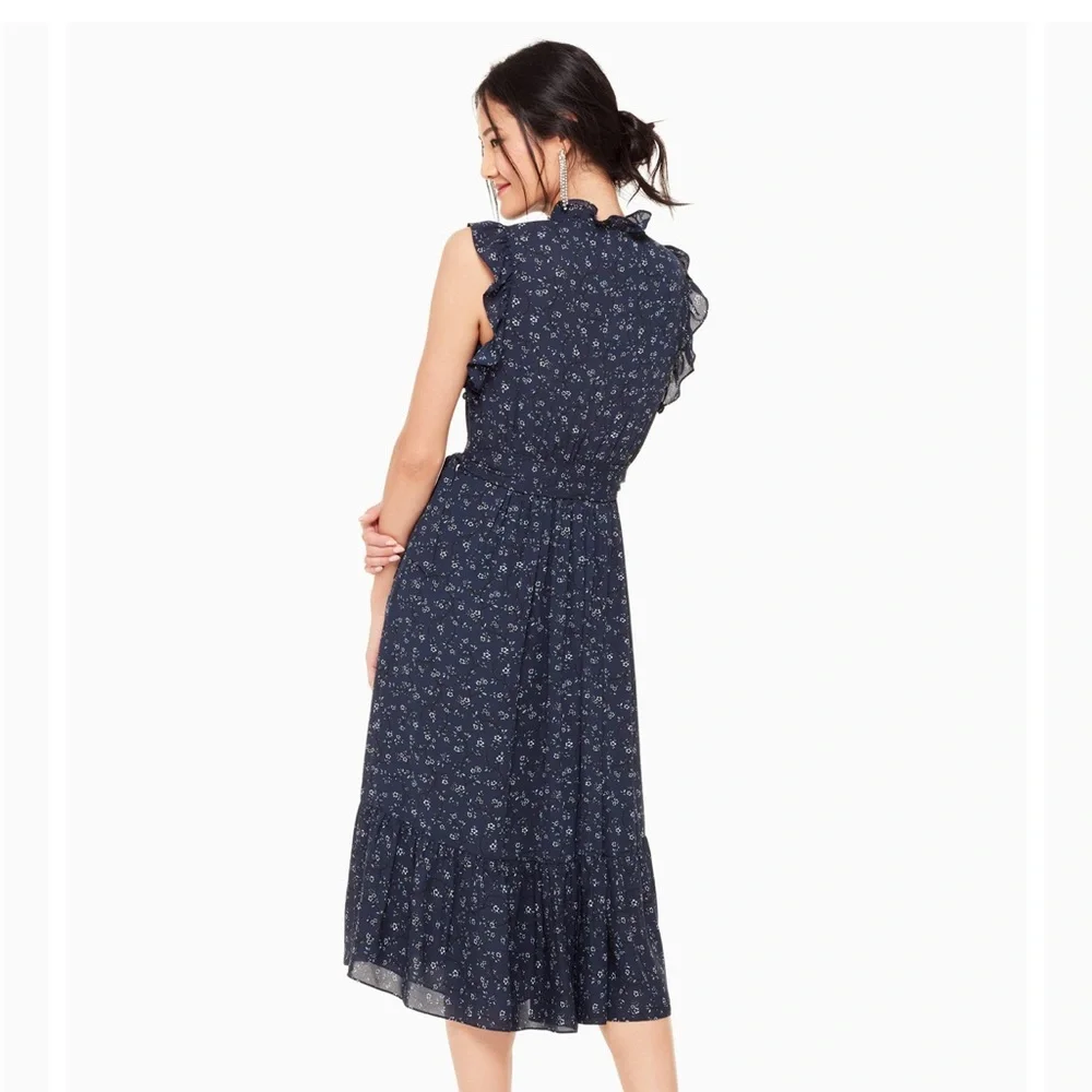 Kate Spade out west wild rose ruffle wrap maxi dress 0 NWT MSRP: $398